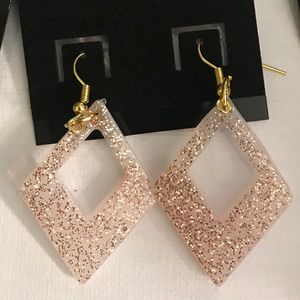 Homemade resin earrings